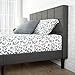 Zinus Lottie Upholstered Platform Grey Bed Frame with Footboard | FSPBF-F Model | Full