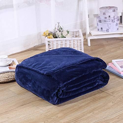 Treading - Home Textile Flannel Blanket Pink Plaid Super Warm Soft Blankets Throw on Sofa/Bed/Plane Travel Patchwork Solid Bedspread