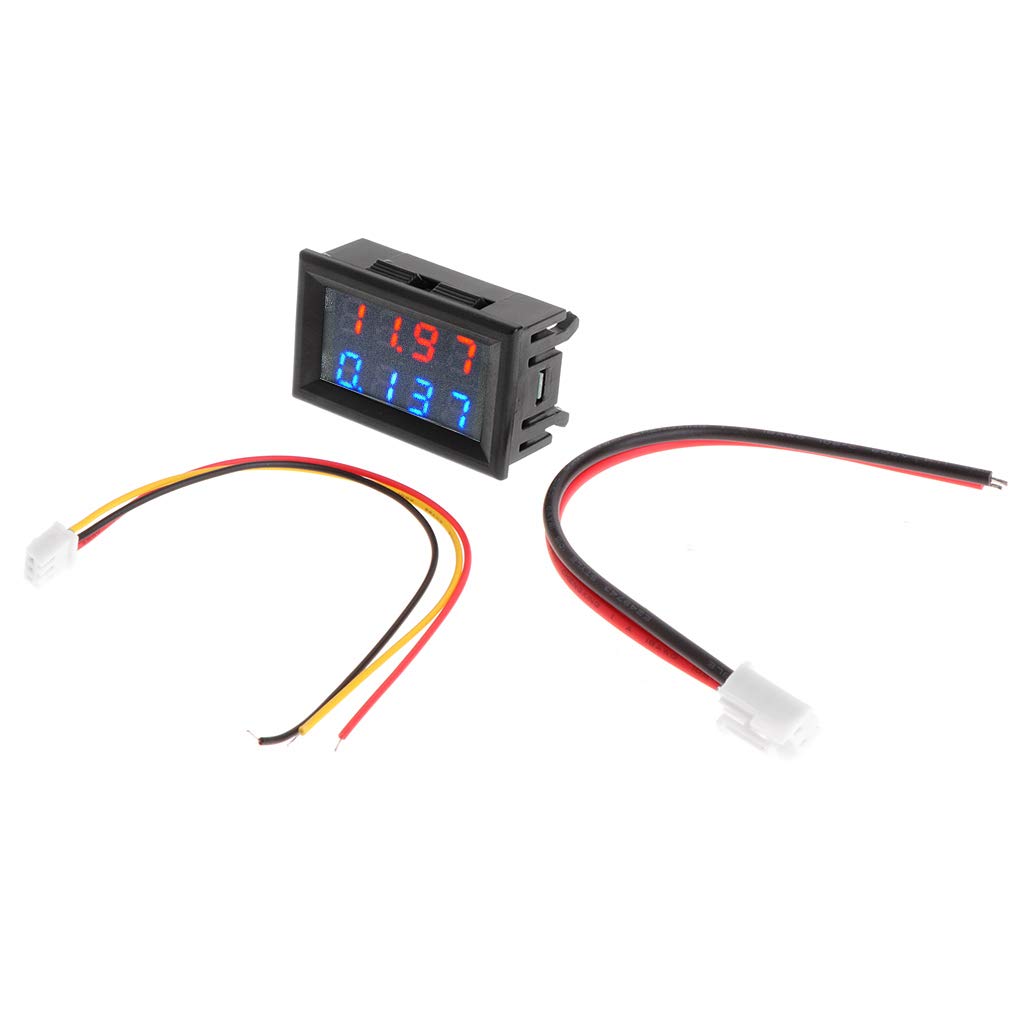 Buwei 0.28" Digital DC 200V 10A Voltmeter Ammeter 4 Digit 5 Wire Voltage Current Meter