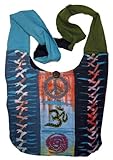 Bohemian Sacred Symbols Criss Cross Handbag Sling Purse