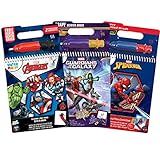 Scentco Water Magic - Scented Reusable Water Reveal Activity Book 3-Pack (Marvel Universe)