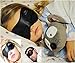Sleep More Mask (Large-XL) Sleeping Masks for Men or Women. A Quality BLACK Satin Travel Mask and Natural Rest Aid for Sleep Disorders & Insomnia