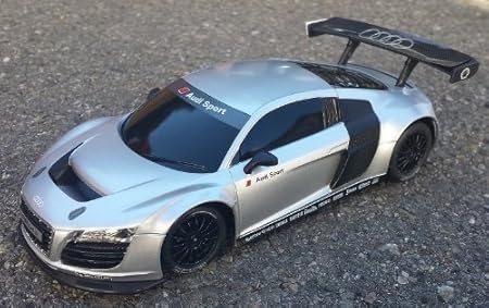 RC Audi R8 LMS Version ferngesteuertes Lizenz-Auto, silber, Maßstab 1:14 oder 1:24 (Maßstab.: 1:24)