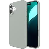 ZAGG Manhattan Snap Case for iPhone 16 Plus - MagSafe Compatible, 13ft Drop Protection, Strengthened with Graphene, Soft-Touch Silicone, Slim & Lightweight Design, 96% Recycled Content, Aqua Foam Gray