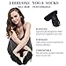 LIBRUONE Yoga Socks Non Slip Skid Pilates Barre with Grips Low Cut Cotton for Women Pack of 3 One Size 5-10 …