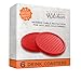 Large Drink Coasters - Absorbs Moisture and Prevents Table Damage, Modern Red Rubber Coaster with Non-Slip Bottom for Drinking Glasses, 6 Pack