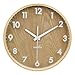 Hippih 12 Silent Wall Clock Wood Non Ticking Digital Quiet Sweep Home Decor Vintage Wooden Clocks(number)