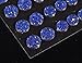 CraftbuddyUS CB70RB- 50 Self Adhesive Royal Blue Crystal Diamante Rhinestone Stick on Moon Rock Gems