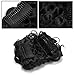Benehair Messy Bun Hair Piece with Combs Clip in Bun Scrunchie Juva Bun Dish Fluffy Wavy Hair Updo Easy Stretch Big Chignon Short Ponytail Hairpiece for Women Dark Black 90g
