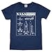 Hank Player U.S.A. NASA Endeavour Blueprint Men's T-Shirt (L, Heather Navy)