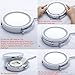 10x Magnified Lighted Makeup Mirror Touch-Sensor Dimmable Double Sided Magnifying Mirror Standing 360°Swivel Vanity Mirror Battery Operated 7