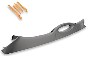 Gagsu A Pillar Interior Trim Handle Right Passenger Side Compatible with Ford F150 F-150 Lincoln Mark LT, A Pillar Grab Handle Assist Panel 4L3Z-1503598-AAB (Right Passenger Side Gray)