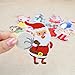 QTL Christmas Embroidered Iron on Patches for Clothes Backpacks Craft DIY Accessory (10PCS/Set)