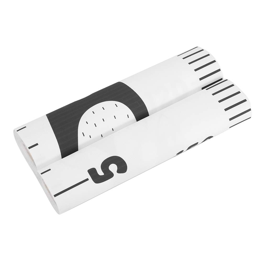 2Mx21CM Kids Growth Chart Hanging Ruler Wood Frame Fabric Canvas Height Measurement Ruler Child's Room Decoration(C) Height Measurement