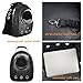 Blitzwolf Anzone Pet Portable Carrier Space Capsule Backpack, Pet Bubble Traveler Knapsack Multiple Air Vents Waterproof Lightweight Handbag for Cats Small Dogs & Petite Animals-Black,30L
