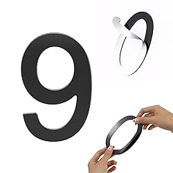 Self-adhesive 5 Inch House Numbers Acrylic House