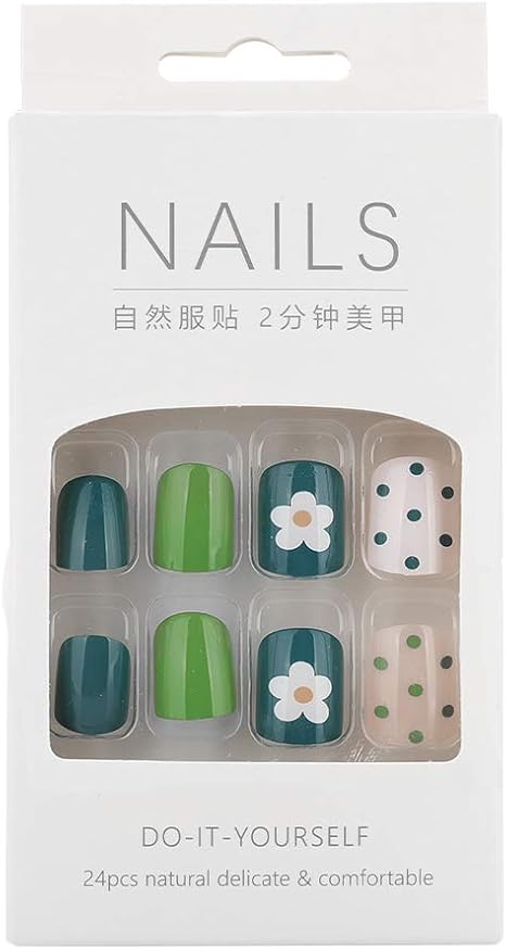 Amazon Co Jp 24枚 ネイルシール 手作りネイルチップ ネイルパッチ Ins ネイルアート 顕白 フルカラー 長持ちする明るさ 着用しやすい 防水性 強靭性 壊れにくい 環境にやさしく無害 接着剤タイプ デート パーティー お祭り 女の子向け ホーム キッチン