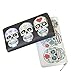 Badiya Gothic 3 Pretty Sugar Skull Wallet for Women Vintage Clutch Bag Halloween Gift