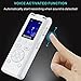 Digital Voice Activated Recorder, WEEFUN 8GB Rechargeable Sound Audio Dictaphone, Double Microphone with A-B Repeat, Memory Expansion, Built in Noise Reduction Function Recording Device ( White )