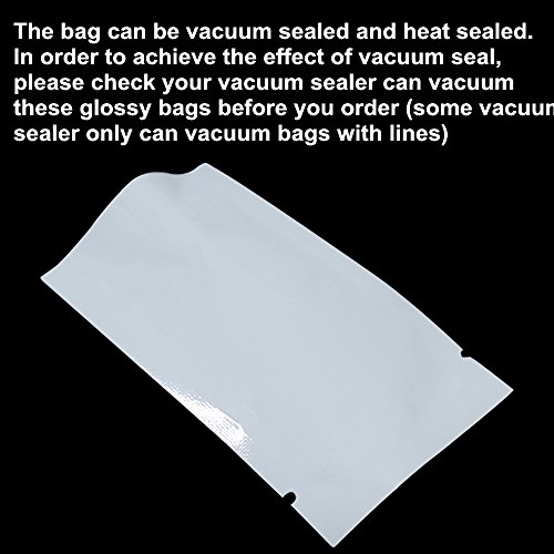 200 Pcs Metallic Mylar Foil Open Top Sealable Bags Vacuum Heat Seal Pouches for Food Grade Storage P - //coolthings.us