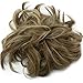 Lelinta Hair Bun Extensions Wavy Curly Messy Donut Chignons Hair Piece Wig Hairpiece Light Brown Mix Ash Blonde