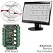Visionis VS-AXESS-4ETL-PCB Four Door Network Access Control System Board Controller for 4 Doors Security with TCP/IP Wiegand and Desktop Software 20,000/70,000 User Record