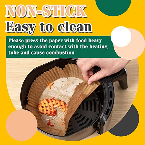 Katbite 120Pcs 9 Inch Air Fryer Disposable Paper Liner, NonStick