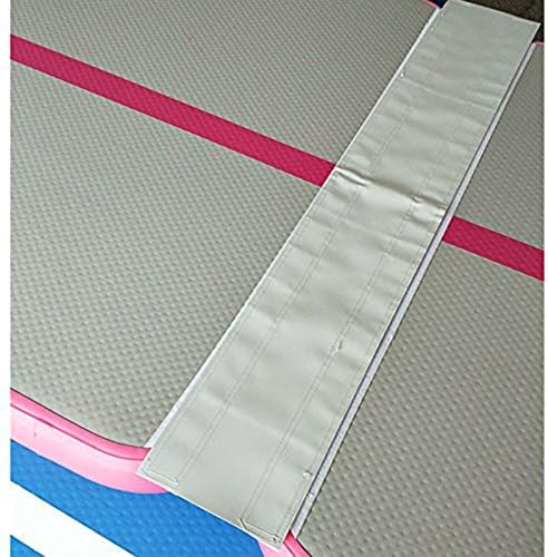 Inflatable Air track Tumbling Mat Air floor mat For Home use, Gymnastics Training, Beach, Park and on Water Length 118 Inches (Connection Velcro Strips)