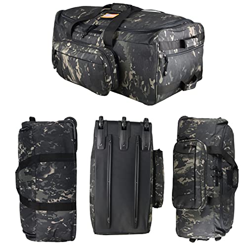 Greencity Duffel Bag Wheels Rolling Deployment Wheeled Military