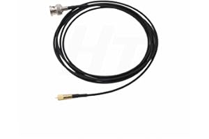HangTon BNC to Microdot UNF 10-32 RF Coax Cable for GRAS Mic Vibration Test Sensor Acceleration Meter Transducer Acoustic RG174 50 Ohm 12"