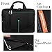 BRINCH(TM 17.3 inch New Soft Nylon Waterproof Laptop Computer Case Cover Sleeve Shoulder Strap Bag with Side Pockets Handles and Detachable for Laptop/Notebook/Netbook/Chromebook,Colour Black