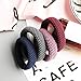 Thick Hair Ties for Women Girls Cute Ponytail Holder Soft Elastics Hairbands Stretchy Bulk Colorful No Pull Non Slip Hair Accessories