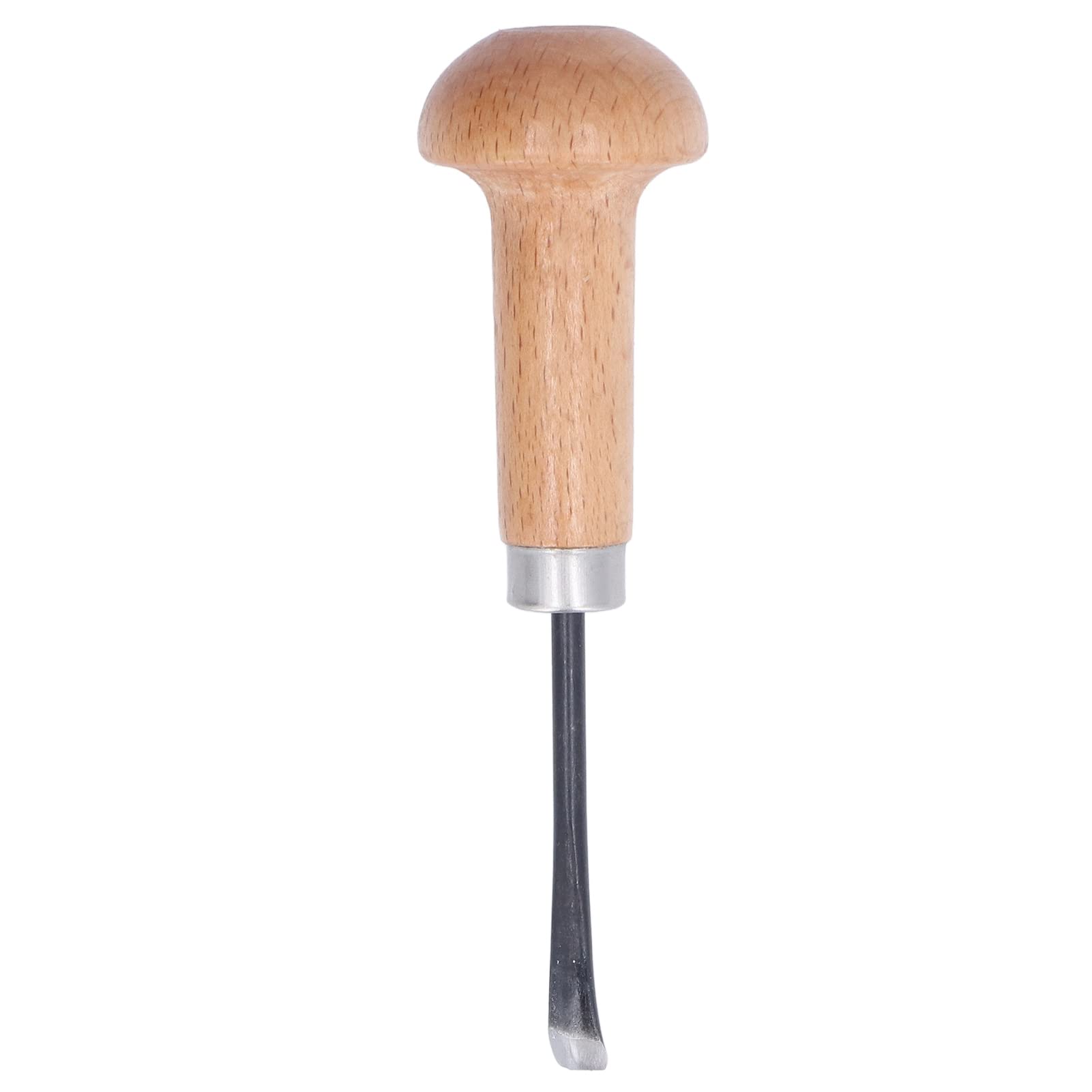 Wood Carving Chisel Straight Gouge Cutting Cutter Tool Engraved Chisel Beech Handle Steel Blade Mushroom Handle DIY Art Craft Accessories for Beginners Hobbyists Woodworking