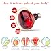 Near Infrared Light,Serfory Red Light Therapy Bulb for Joint Shoulder Back Pain 100W