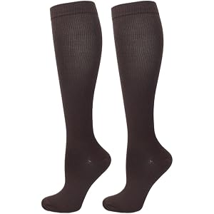 Compression Socks | 1 Pair Women's & Men's Compression Socks Knee High Stocking for Cycling Soccer