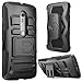 Moto X Pure Edition Case, i-Blason Prime Series Dual Layer Holster For Moto X Style / Pure Edition 2015 Release with Kickstand and Locking Belt Swivel Clip (Black)