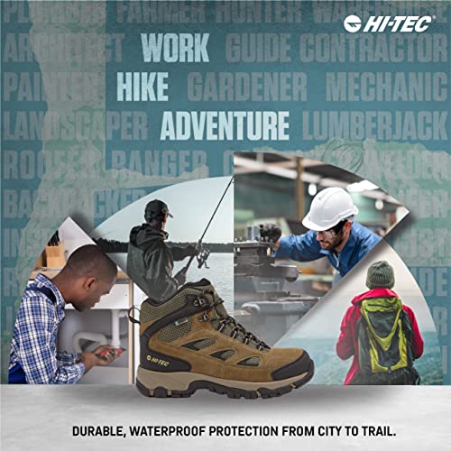 HITEC Yosemite WP Mid Waterproof Hiking Boots for Men, Lightweight