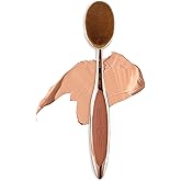 Artis Elite Oval 7 Blonde Fibre Brush – Professional Dense Makeup Applicator for Foundation, Creams, Powders, BB cream, SPF and Contour, Airbrush finish, Color Rose Gold