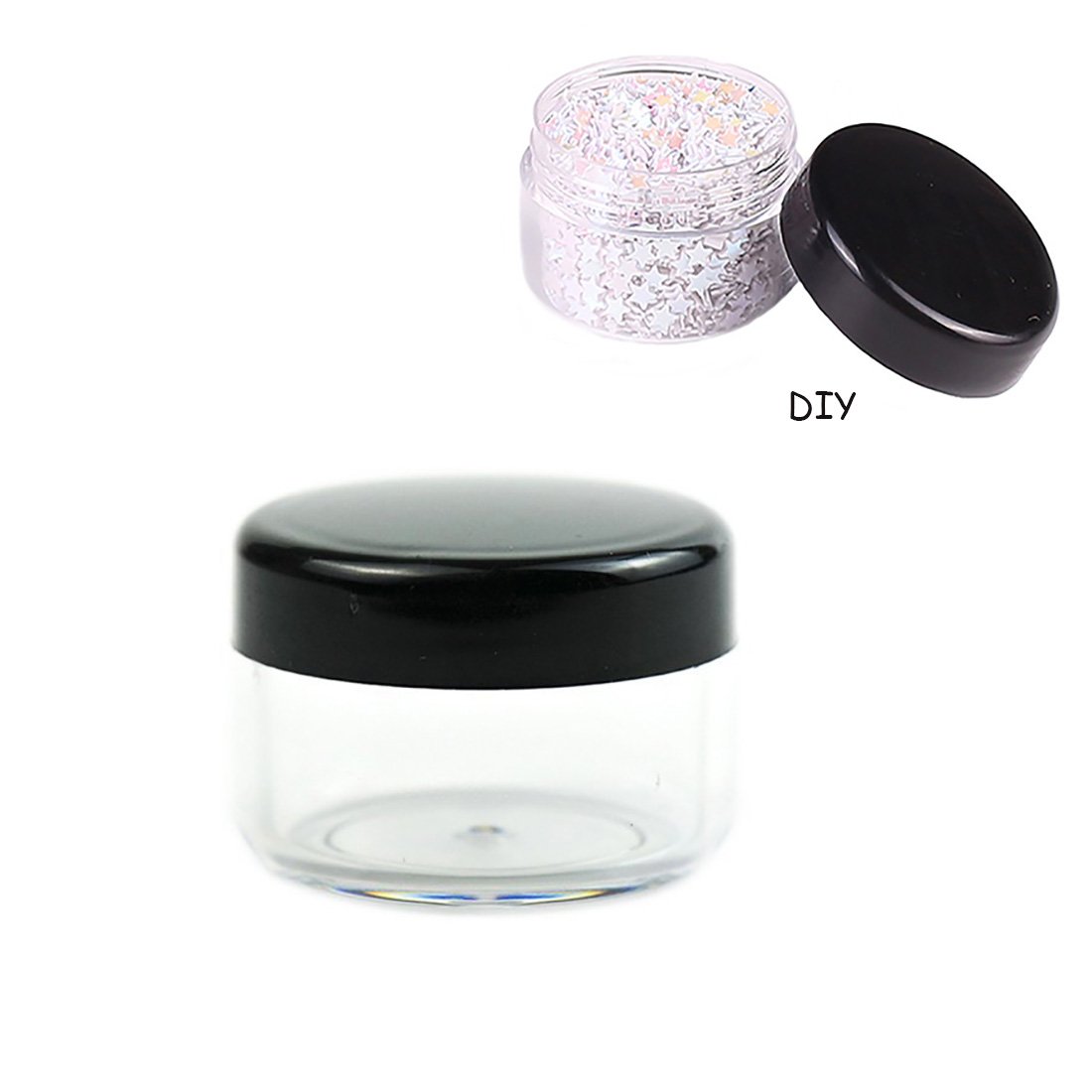5 Gram Cosmetic Containers 100pcs Sample Jars Tiny Makeup Sample Containers with lids