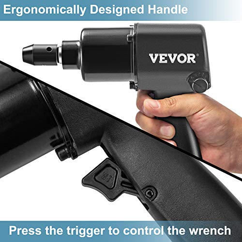 VEVOR Air Impact Wrench, 1/2" Pneumatic Impact Wrench, 660Nm Air Impact