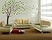 Large Tree Blowing in The Wind Tree Wall Decals Wall Sticker Vinyl Art Kids Rooms Teen Girls Boys Wallpaper Murals Sticker Wall Stickers Nursery Decor Nursery Decals (Dark Brown)