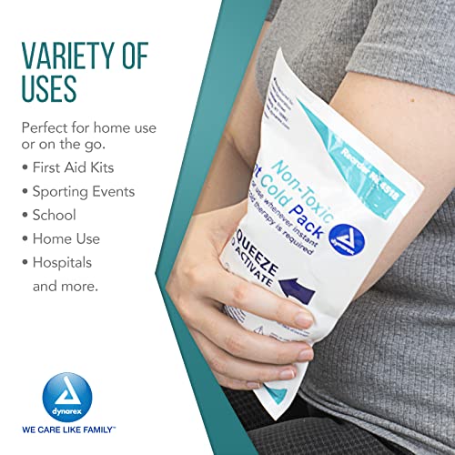 Dynarex Instant Cold Packs with Urea Disposable Ice Packs for