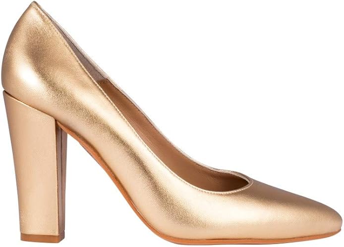 gold pointed toe shoes