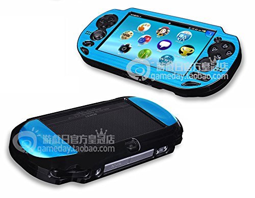 ® Metal Aluminum Metallic Protection Hard Case Cover for PlayStation Ps Vita 1000 (Sky Blue)