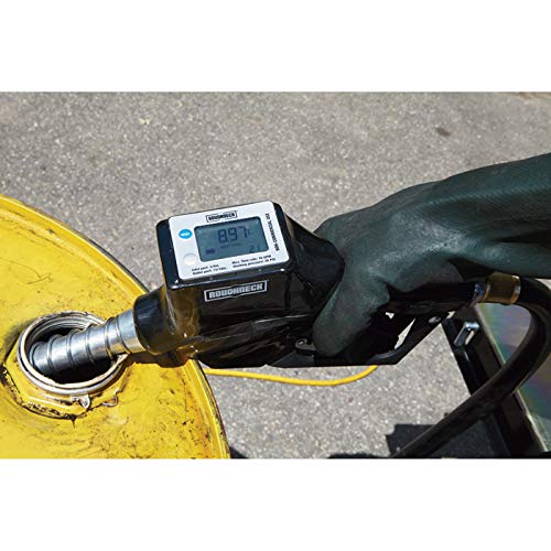 Roughneck Auto Shutoff Fuel Nozzle with Digital Meter — 3/4in. Inlet/15/16in. O.D. Spout, 16 GPM