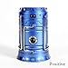 3-in-1 Rechargeable Solar Ultra Bright Led Camping Lantern & Portable Outdoor Survival Lamp for Fishing ,Emergency,Hurricanes,Hiking,Hunting,Storm (Blue)