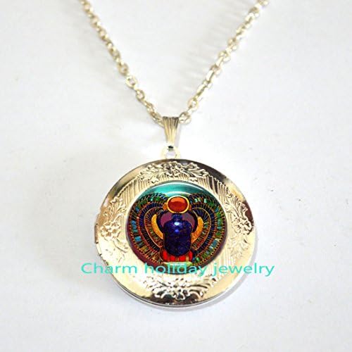 Scarab Locket pendant, Scarab jewelry, ancient egypt Locket jewelry, Egyptian jewelry, Scarab Locket Necklace