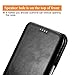 Samsung Galaxy S7 Edge Leather Case, Icarercase Business Series Vintage Genuine Leather Curve Edge Flip in Wallet Cover, Folio Flip style Cases, Slim Fit for Samsung Galaxy S7 Edge in 5.5 Inch (Black)