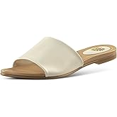 JATAREA Women’s Slip-On Flat Sandals with Round Open Toe | Dressy Summer Slides for Women