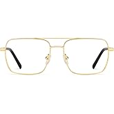 Zeelool Aviator Blue Light Blocking Reading Glasses for Women Men, Eyeglasses Readers with Anti Eyestrain/UV/Glare Lens Iris